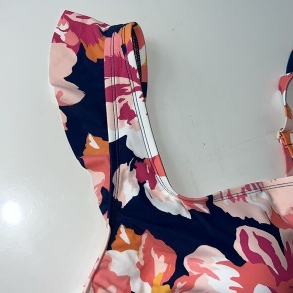 Kona Sol Full Coverage Floral Print One Piece Swimsuit Womens Size 20 NWT - Picture 7 of 12